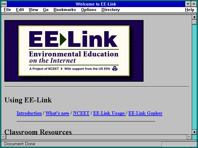 Screenshot of Environmental Data, Facts, & Statistics