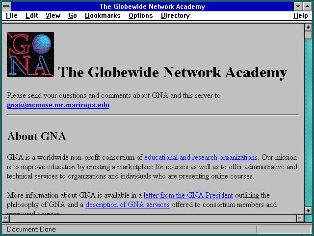 Screenshot of GNA - Globewide Network Academy, Inc.