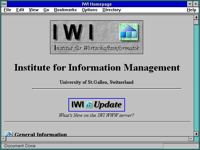 Screenshot of Gateway to the Geography Server