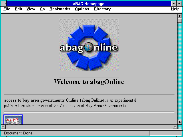 Screenshot of ABAG (Association of Bay Area Governments)