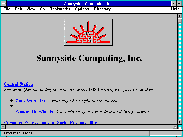 Screenshot of Sunnyside Computing Inc.