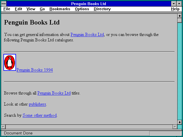 Screenshot of Penguin Books Ltd