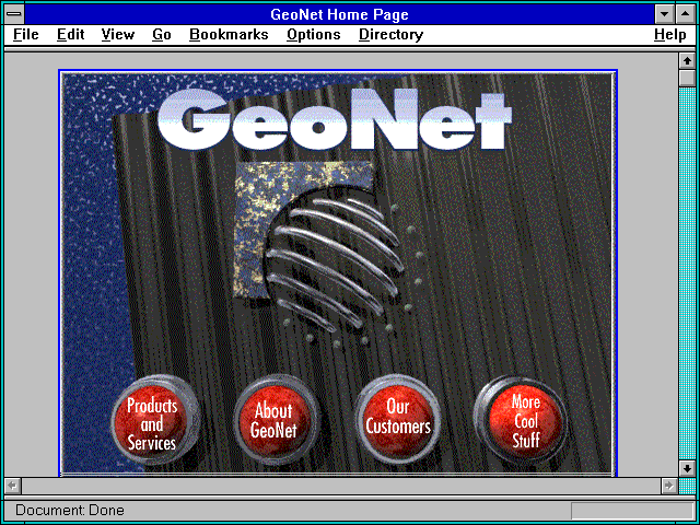 Screenshot of GeoNet Home Page