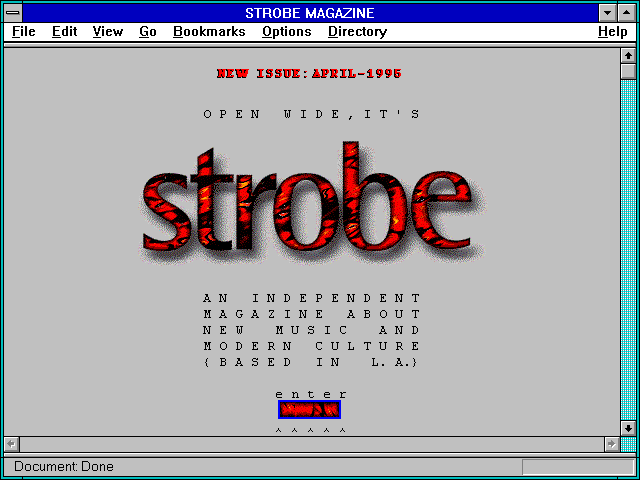 Screenshot of STROBE MAGAZINE