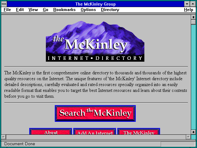 Screenshot of McKinley Group, Inc.