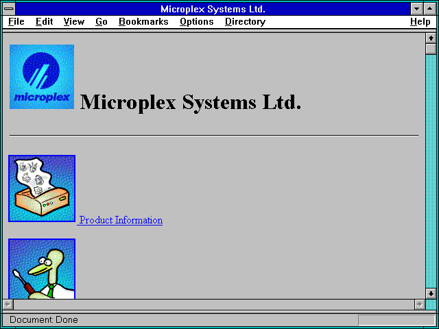 Screenshot of Microplex Systems Ltd.