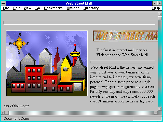 Screenshot of Web Street Mall