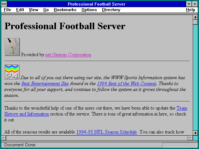 Screenshot of Professional Football Server