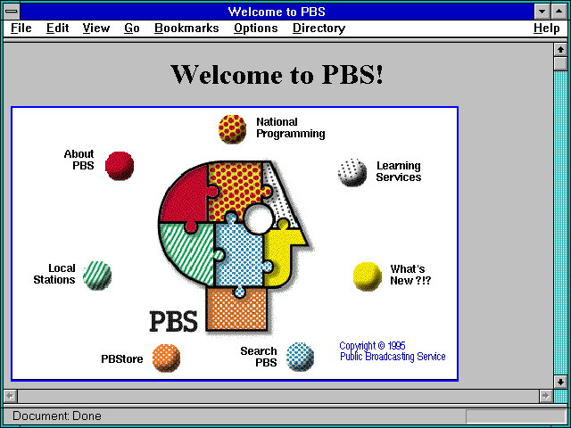 Screenshot of Welcome to PBS