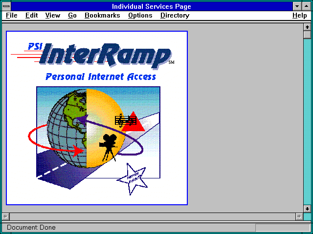 Screenshot of Individual Services Page