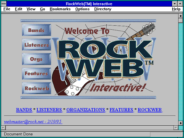 Screenshot of RockWeb Interactive