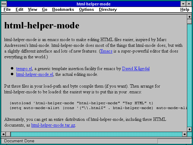Screenshot of html-helper-mode