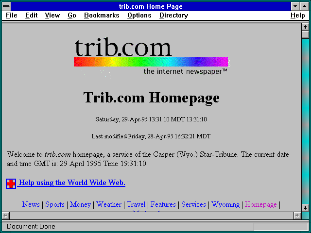 Screenshot of Star-Tribune