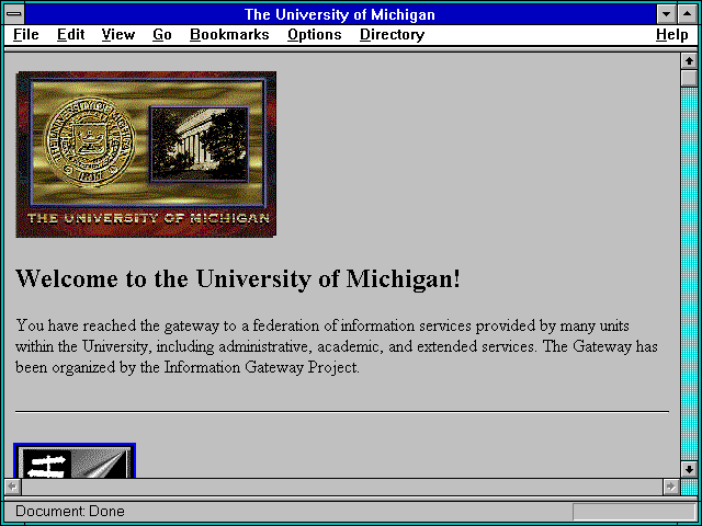Screenshot of The University of Michigan