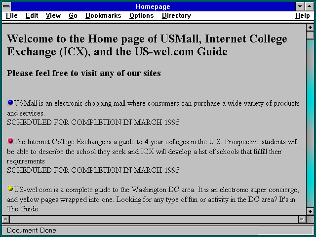 Screenshot of Internet College Exchange (ICX)
