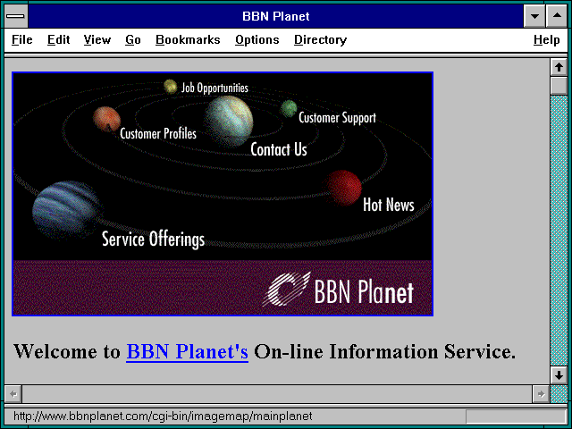Screenshot of BBN Planet