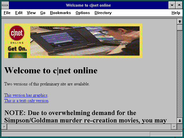 Screenshot of Y2K Special Report--CNET.com [RealPlayer]