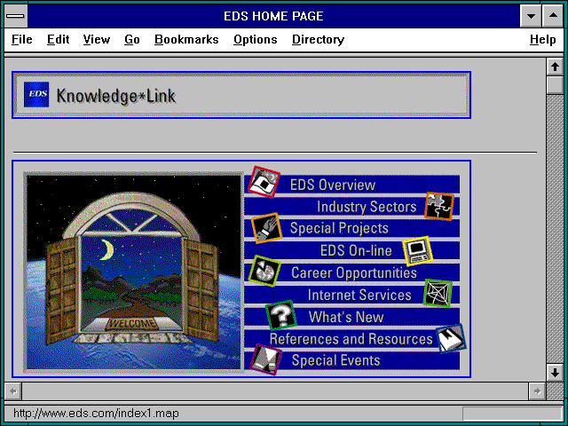 Screenshot of Electronic Data Systems