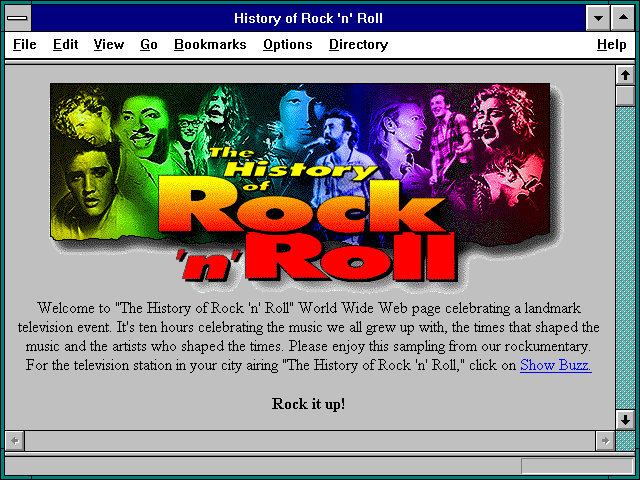 Screenshot of History of Rock 'n' Roll