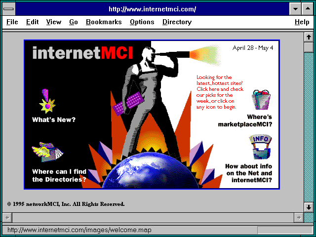 Screenshot of http://www.internetmci.com/