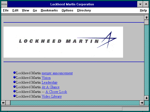 Screenshot of Lockheed Martin Corporation