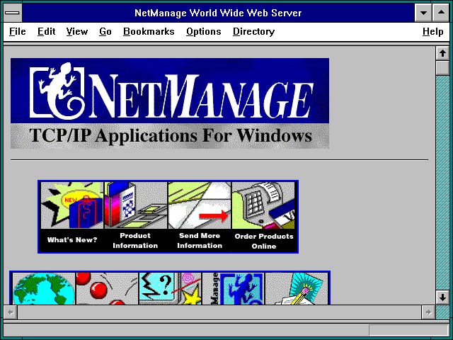 Screenshot of NetManage World Wide Web Server