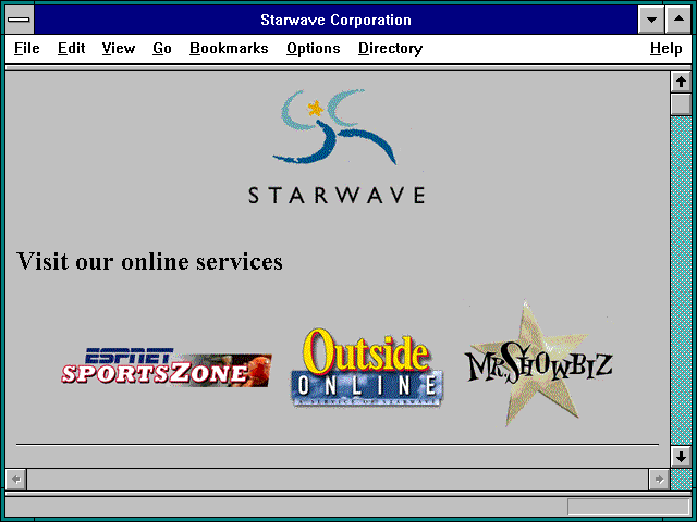 Screenshot of Starwave Corporation