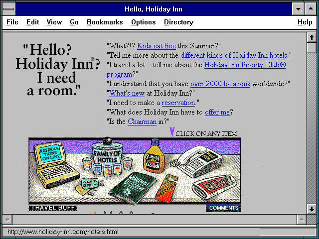 Screenshot of Hello Holiday Inn