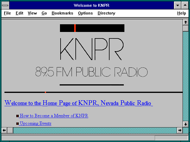 Screenshot of Welcome to KNPR