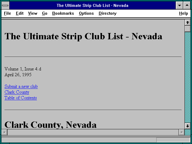 Screenshot of The Ultimate Strip Club List - Nevada