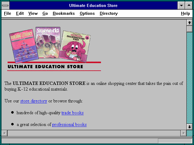 Screenshot of Ultimate Education Store