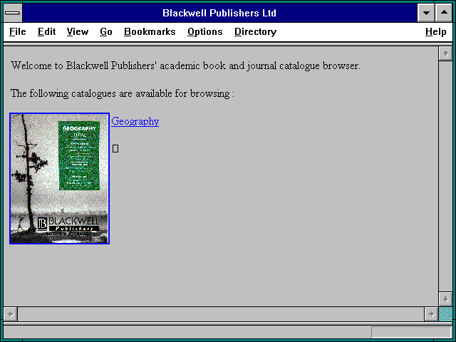 Screenshot of Blackwell Publishers Ltd