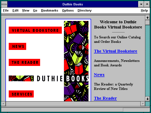 Screenshot of Duthie Books