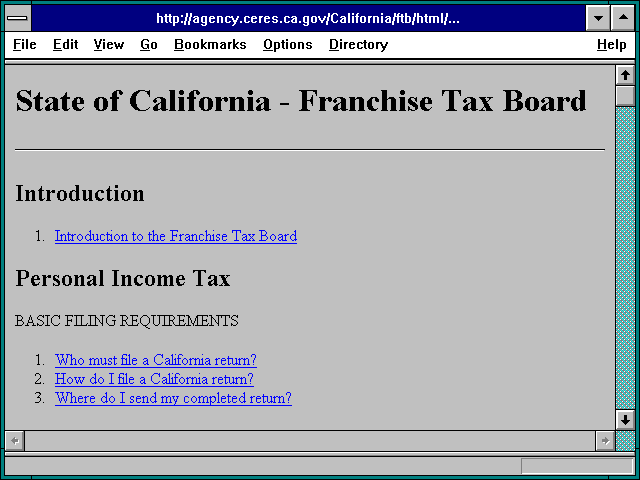 Screenshot of http://agency.ceres.ca.gov/California/ftb/html/home.html