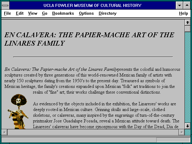 Screenshot of UCLA FOWLER MUSEUM OF CULTURAL HISTORY