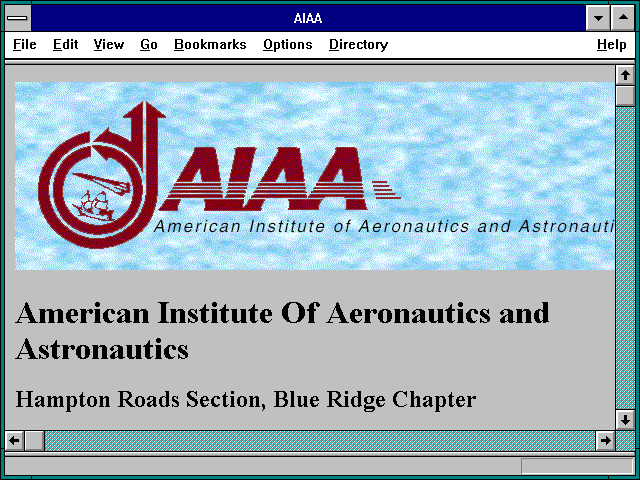 Screenshot of AIAA