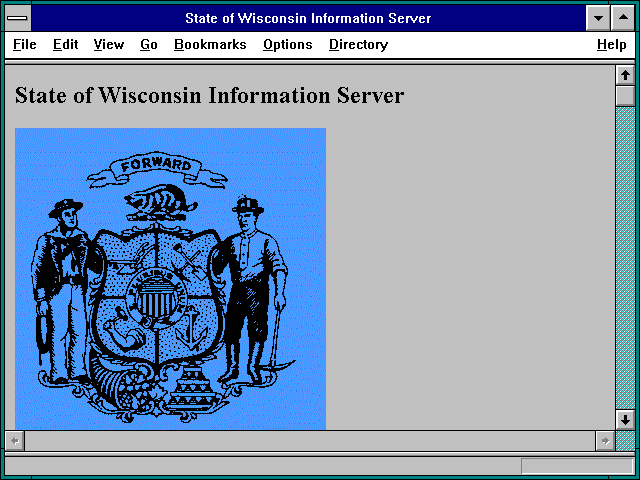 Screenshot of State of Wisconsin Information Server