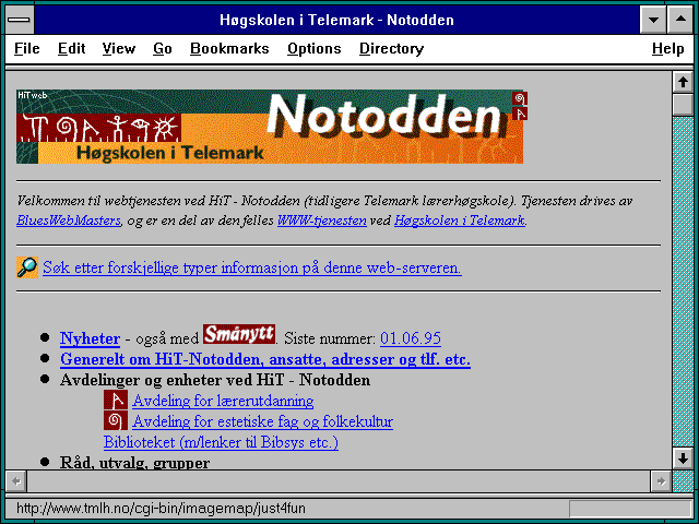 Screenshot of Hogskolen i Telemark - Notodden