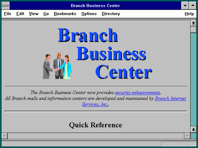 Screenshot of Branch Business Center
