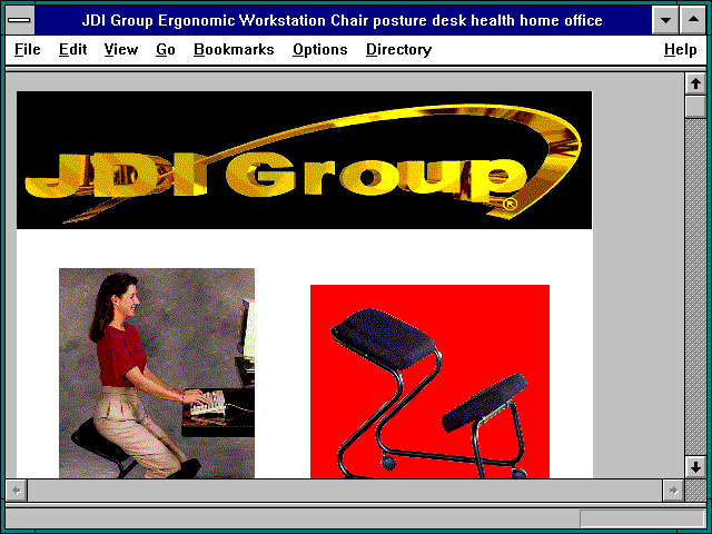 Screenshot of JDI Group Ergonomic Workstation Chair posture desk health home office