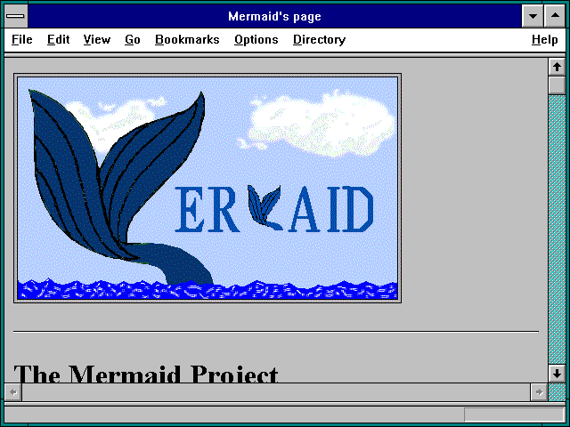 Screenshot of Mermaid's page