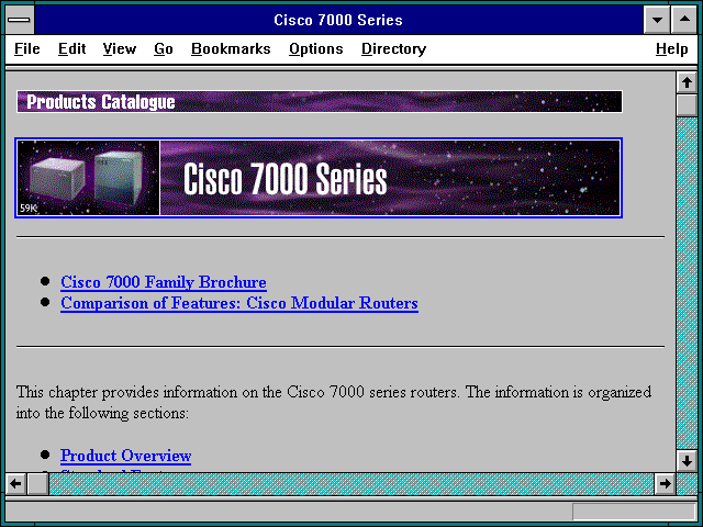 Screenshot of Cisco 7000 Series