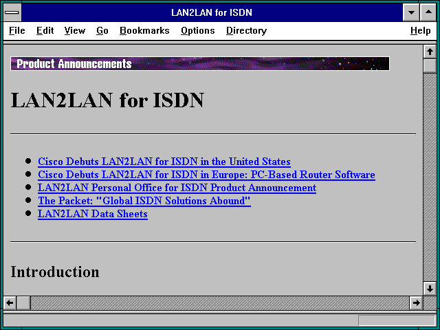 Screenshot of LAN2LAN for ISDN