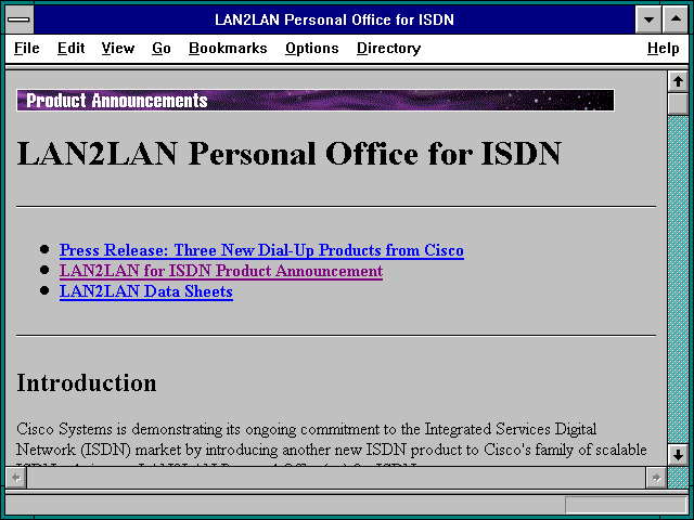 Screenshot of LAN2LAN Personal Office for ISDN