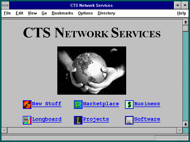 Screenshot of CTS Network Services