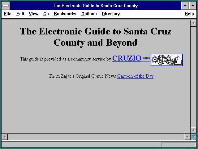 Screenshot of The Electronic Guide to Santa Cruz County