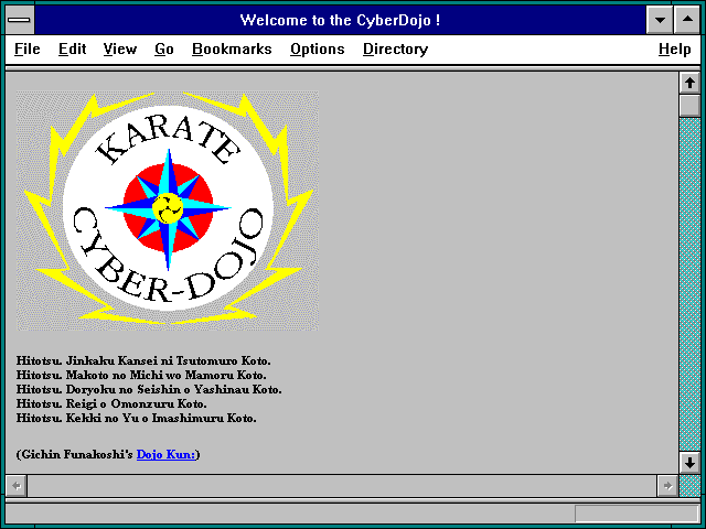 Screenshot of Welcome to the CyberDojo !