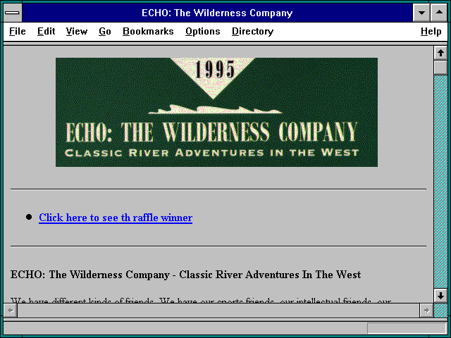 Screenshot of ECHO: The Wilderness Company
