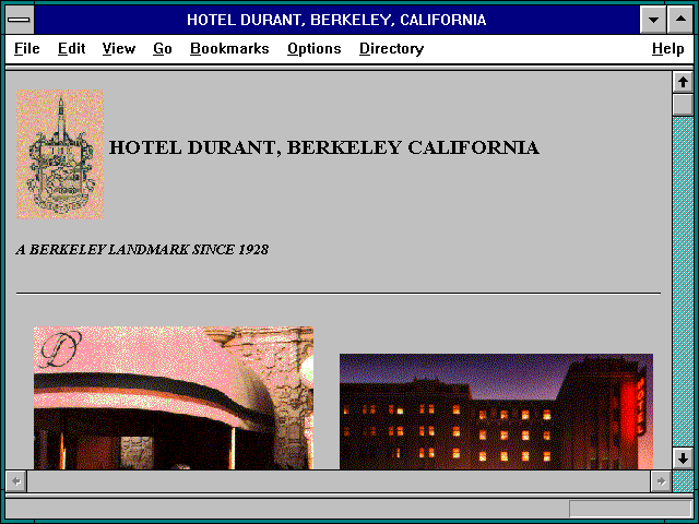 Screenshot of Hotel Durant, Berkeley
