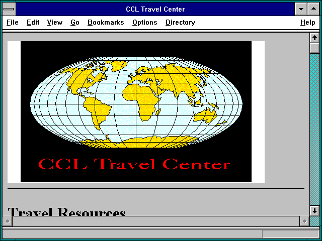 Screenshot of CCL Travel Center
